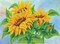 Diamond Dotz Kits - Wistful Sunflowers, Partial Drill, Round Dotz, Diamond Painting Kits, Diamond Art Kits for Adults, Diamond Art Sunflowers, Diamond Art, Diamond Dotz Kits, 10.6"x14.6"